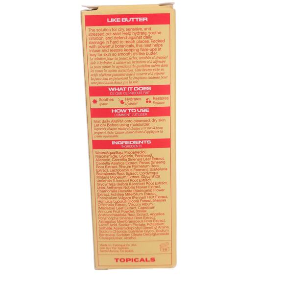 Topicals Like Butter Hydrating Mist Sensitive Skin Soothing - Picture 4 of 6